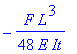 -1/48*F/E/It*L^3
