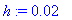 h := .2e-1