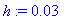 h := .3e-1