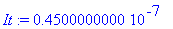 It := .4500000000e-7