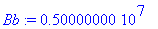 Bb := 5000000.0
