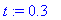 t := .3