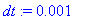 dt := .1e-2