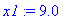 x1 := 9.0