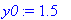 y0 := 1.5