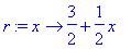 r := x -> 3/2+1/2*x