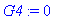 G4 := 0