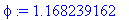 phi := 1.168239162