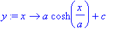 y := x -> a*cosh(x/a)+c