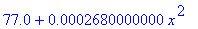77.0+.2680000000e-3*x^2