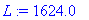 L := 1624.0