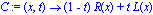 C := proc (x, t) options operator, arrow; (1-t)*R(x)+t*L(x) end proc